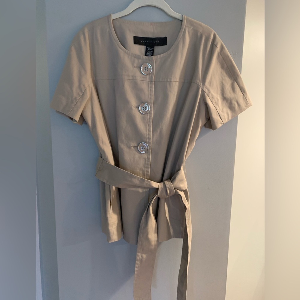 Apostrophe Women’s Khaki Belted Jacket/Blazer - L